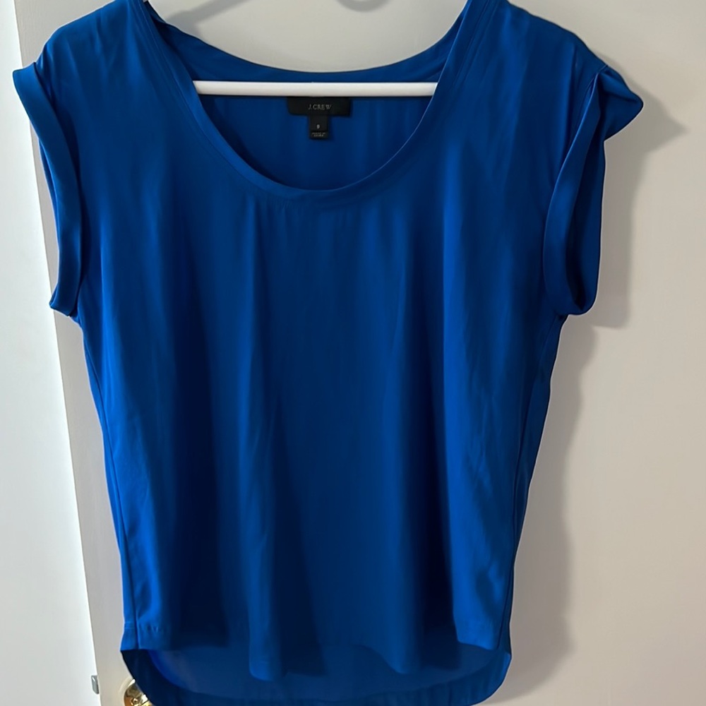 Women’s J. Crew Blue Blouse - Size 8
